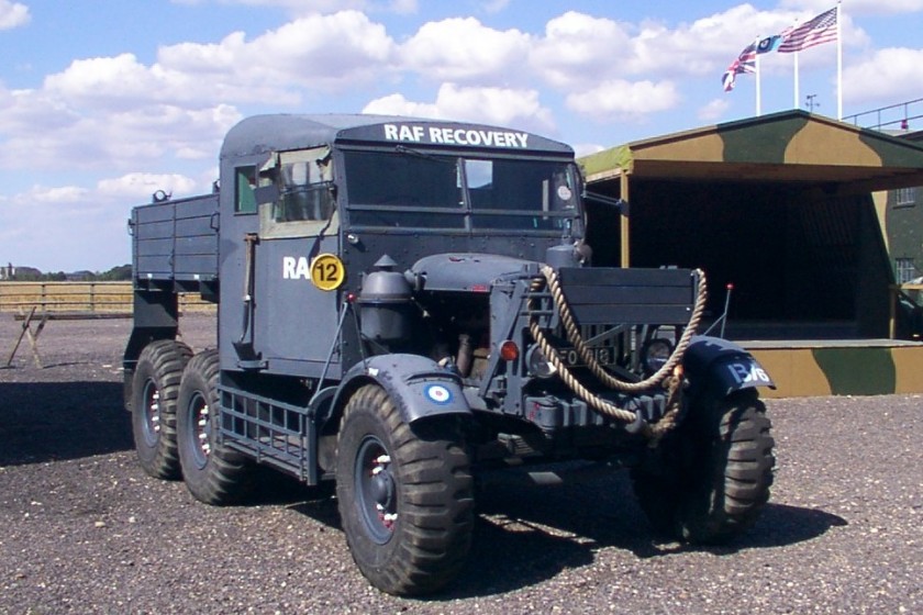 1944 Scammell Pioneer recovery vehicle – in RAF livery. (Preserved, 2002)