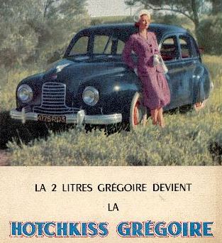 1950 Hotchkiss Gregoire ad