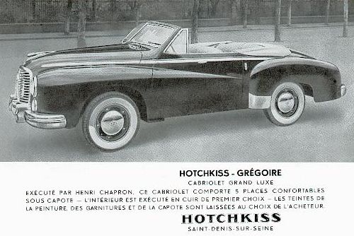 1952 Hotchkiss Gregoire cabrio