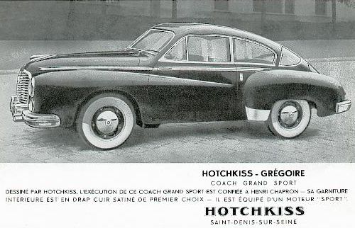 1952 Hotchkiss gregoire coach