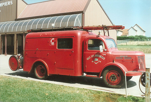 1955 Hotchkiss PL20 fourgon d'incendie