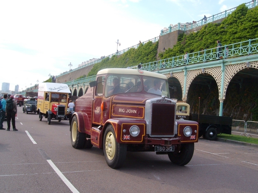 1959 Scammell lorry reg TBO 312