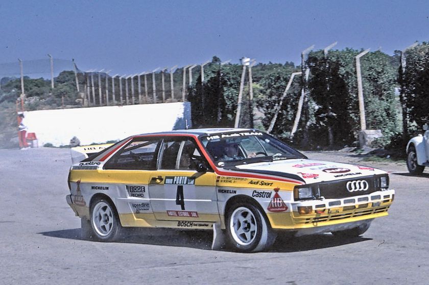 1984 Audi quattro A2 at the 1984 Rally Portugal
