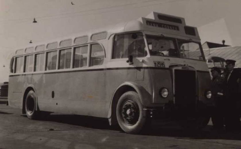 1952 AEC Regal bus to I can't read it