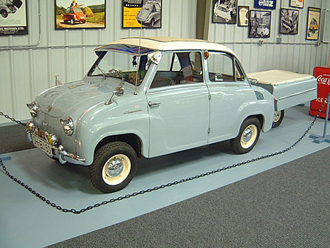 1960 Glas Goggomobil T-300 w sunroof + aanhanger (D)