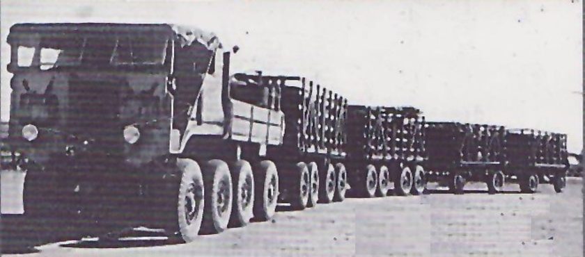 It Wasnt Unusual For The Roadtrain To Haul Four Trailers At A Time These Usually Carried Bulls