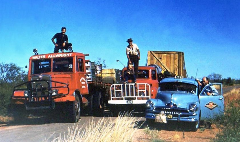 Walter Allwright On His Aec on The Road Between Alice And Darwin The Aec Was Purchased New