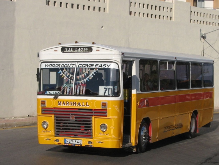 646 Bedford YMP Marshall Ex A203 LCL