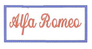 ALFA ROMEO geborduurd badge
