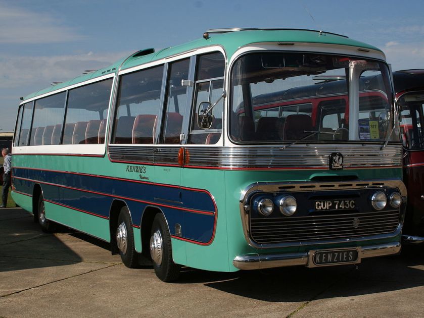 Bedford Val twin steer coach, GUP 743C