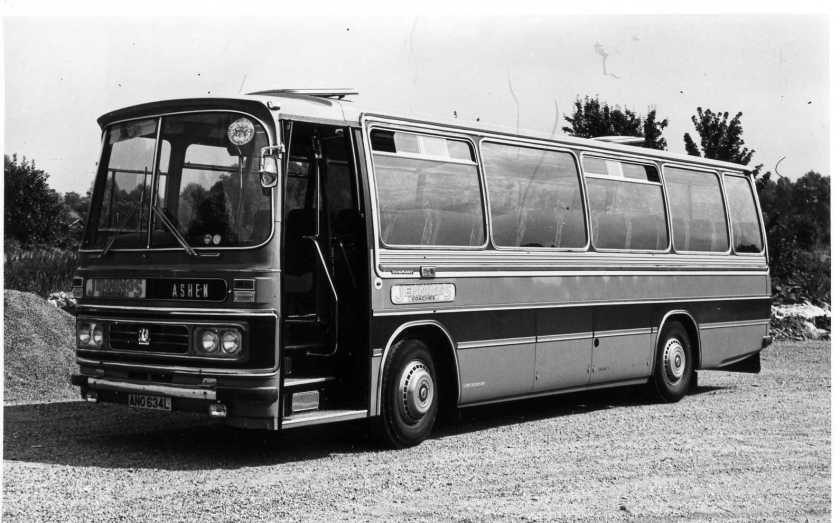 Springetts Bedford YRQ -Duple Dominant. Jennings Coaches of Ashen ANO 634L