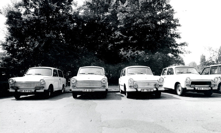 East Berlin Trabant Foursome
